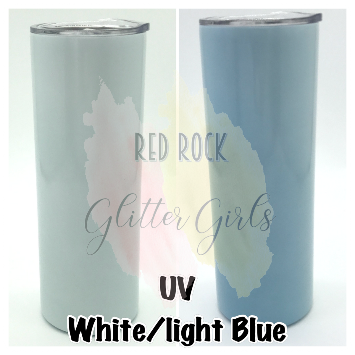 20 Oz UV/Glow Shimmer Sublimation Straight Skinny Tumbler – IDC