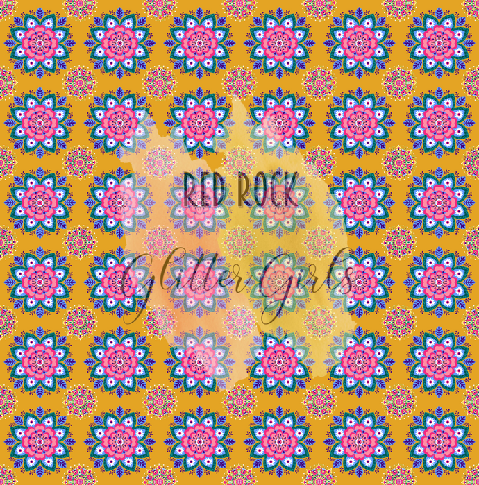 Pink & Yellow Moroccan Pattern