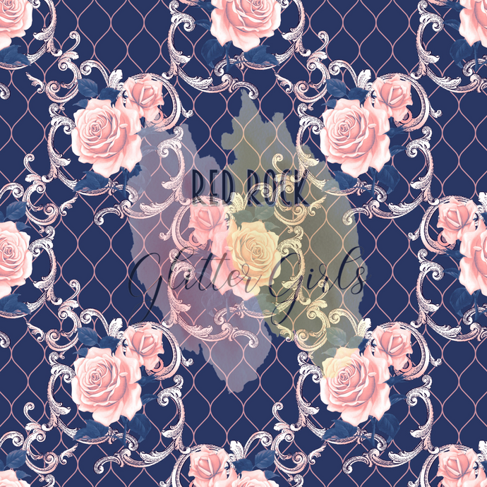 Blush & Navy Rose 14