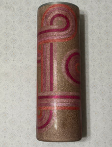 30 oz. Gold & Pink Retro Tumbler