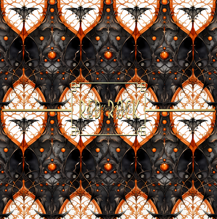 Black/Orange Pattern