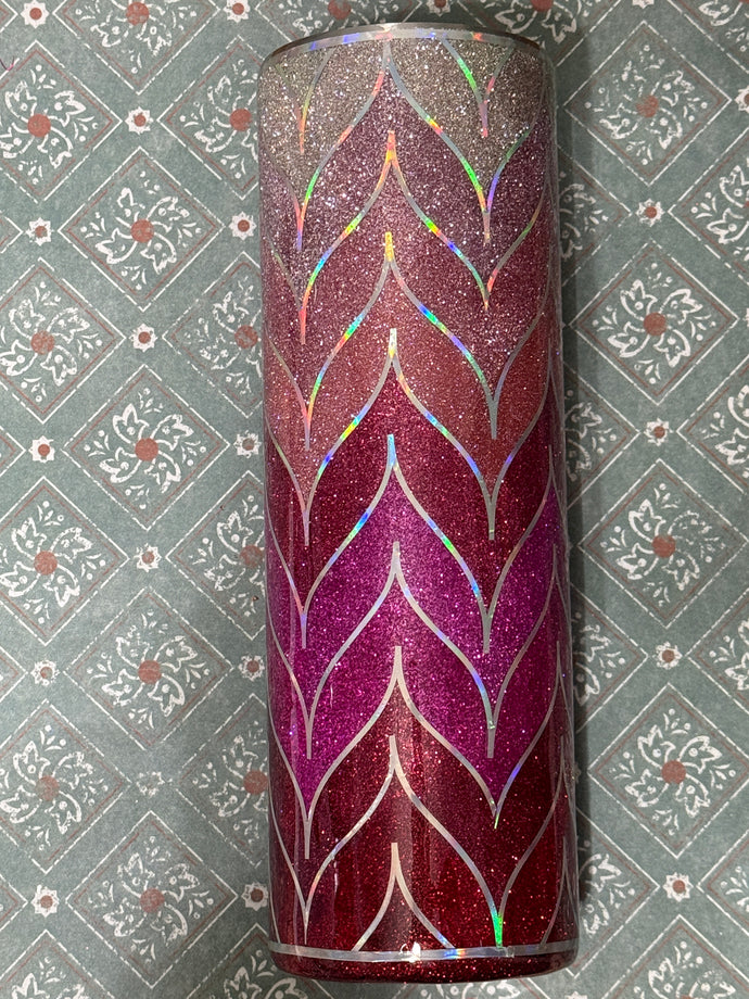 30 oz. Pink Groovy Waves Tumbler