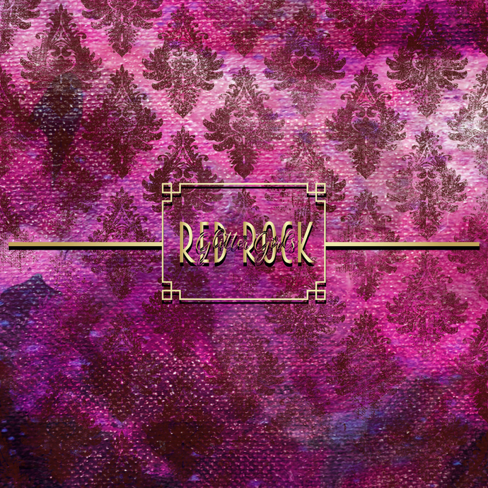 Pink Distressed Damask