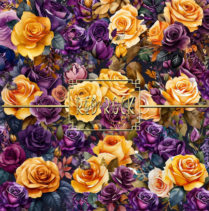 Purple & Yellow Flower Fields