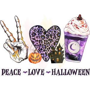 Peace Love Halloween