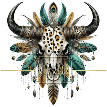 Load image into Gallery viewer, Leopard Bull Skull Collection
