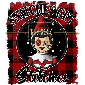 Snitches Get Stitches Plaid CC