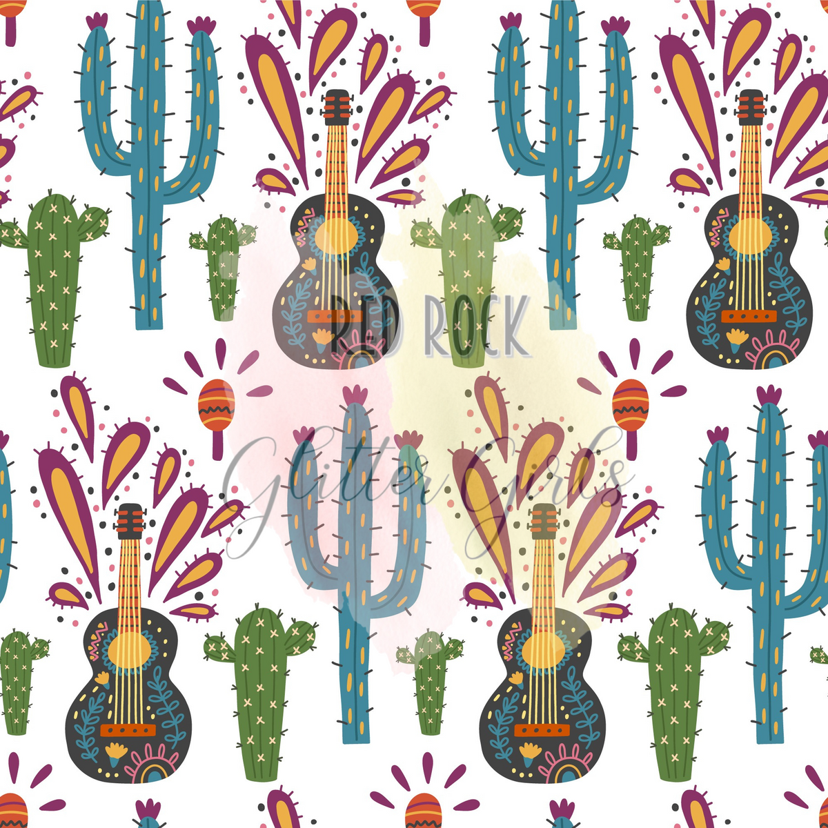 Cactus and Guitars – Red Rock Glitter Girls