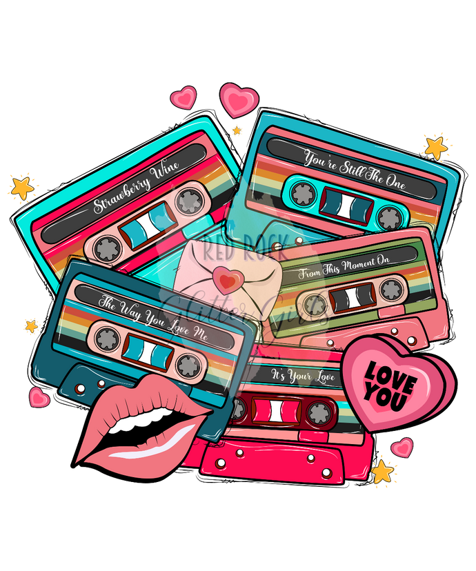 Valentine's Day Retro Cassette