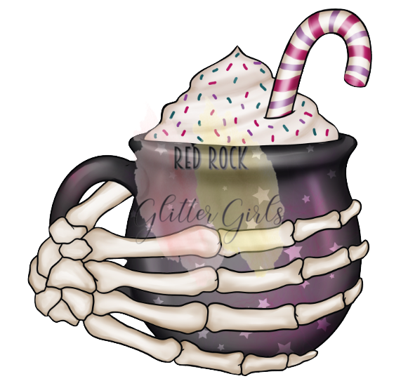 Season Creeping's Skeleton Hot Cocoa Mug
