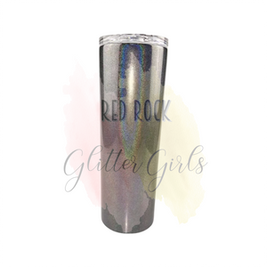 20 oz. Holographic Glitter Sublimation Tumbler (Slight Taper)