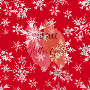 Red & White SnowFlakes Wrapping