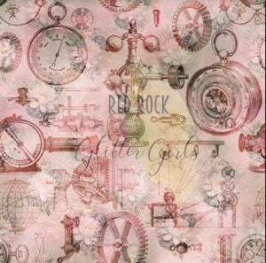 Steampunk Pink Clocks