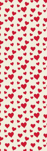 Red Hearts Cream Background Pen Wrap