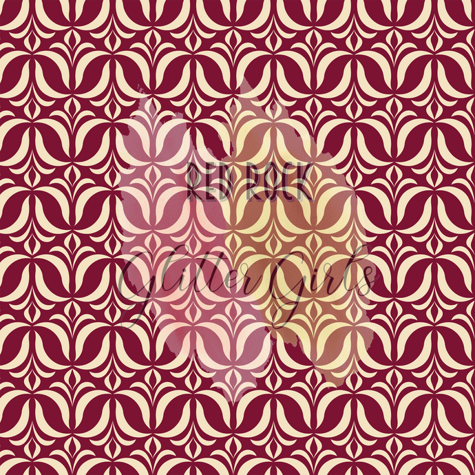 Burgundy Art Deco