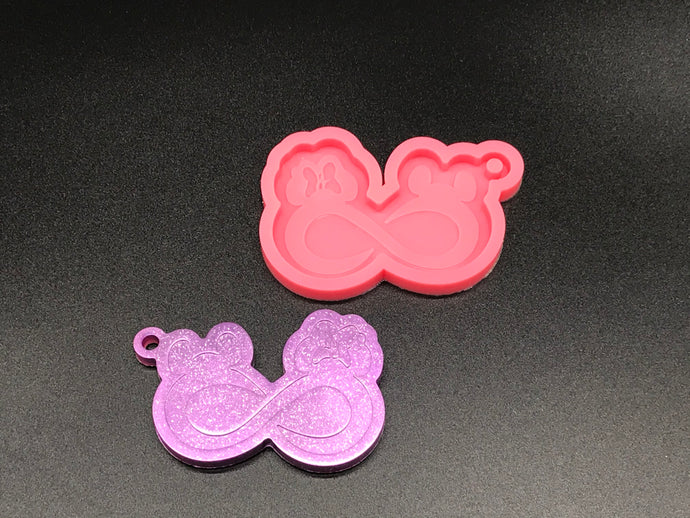 Mickey & Minnie Infinity Key Chain Mold