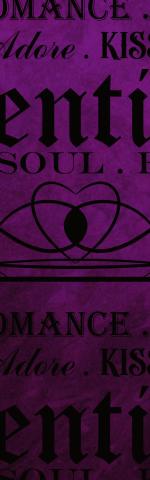 Purple Gothic Valentine 7 Pen wrap