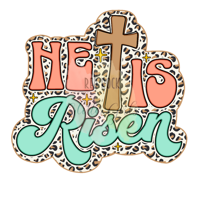 He Is Risen Retro