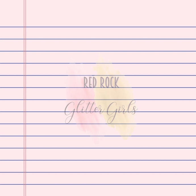 Pink Notebook Paper